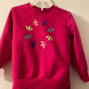 4t crew neck pink sweatsuit